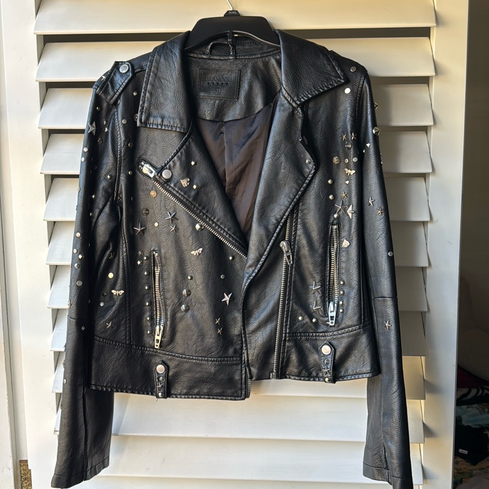 BLANKNYC studded black moto jacket
